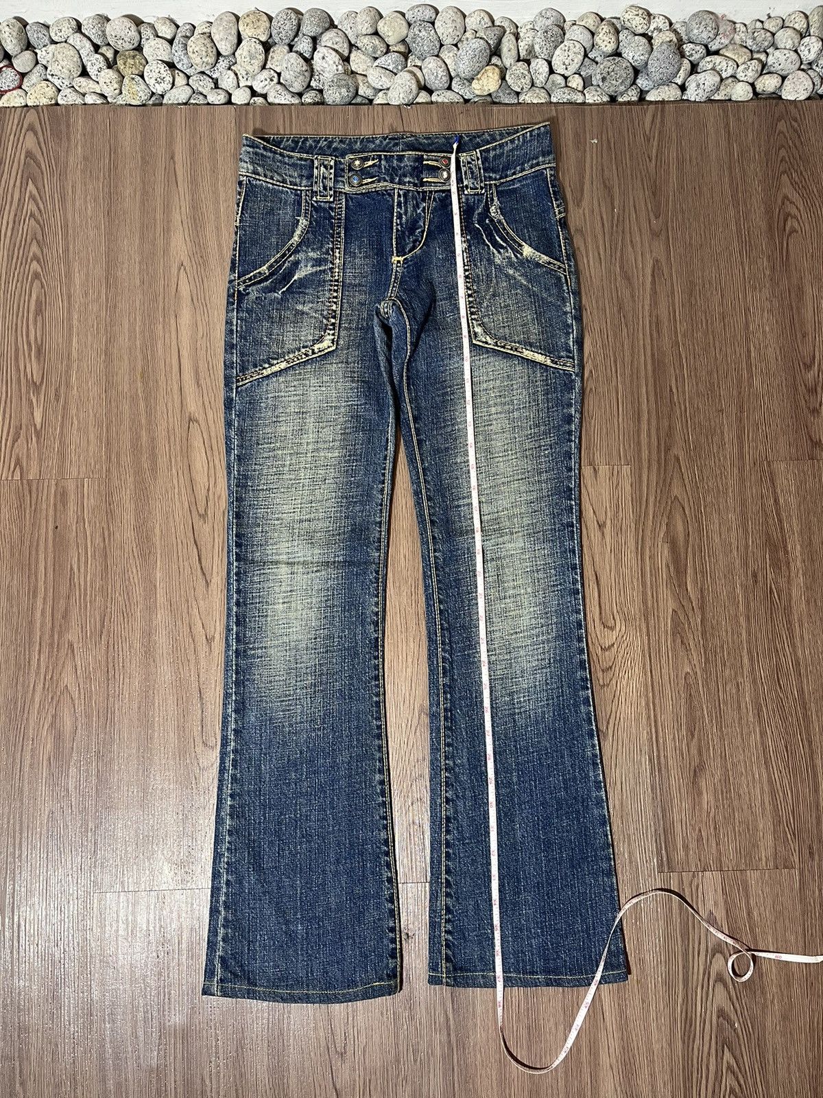 20471120 × If Six Was Nine × Japanese Brand The Bonaventure Vintage fatigue flare mudwash jeans Size US 30 / EU 46 - 17 Thumbnail