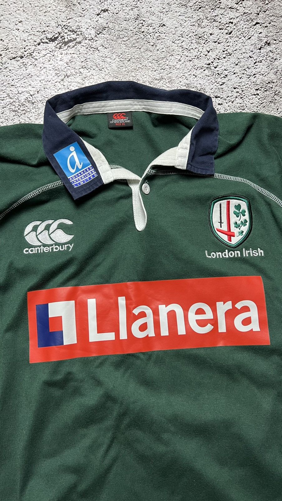 Canterbury of New Zealand Early 00’s Y2K London Irish vintage rugby shirt Canterbury Size US XL / EU 56 / 4 - 3 Thumbnail