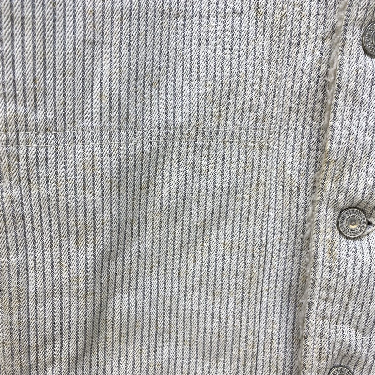 Levi's 💥Vintage Levis Shearling Blanket Hikory Stirpe Style Jacket Size US M / EU 48-50 / 2 - 8 Thumbnail