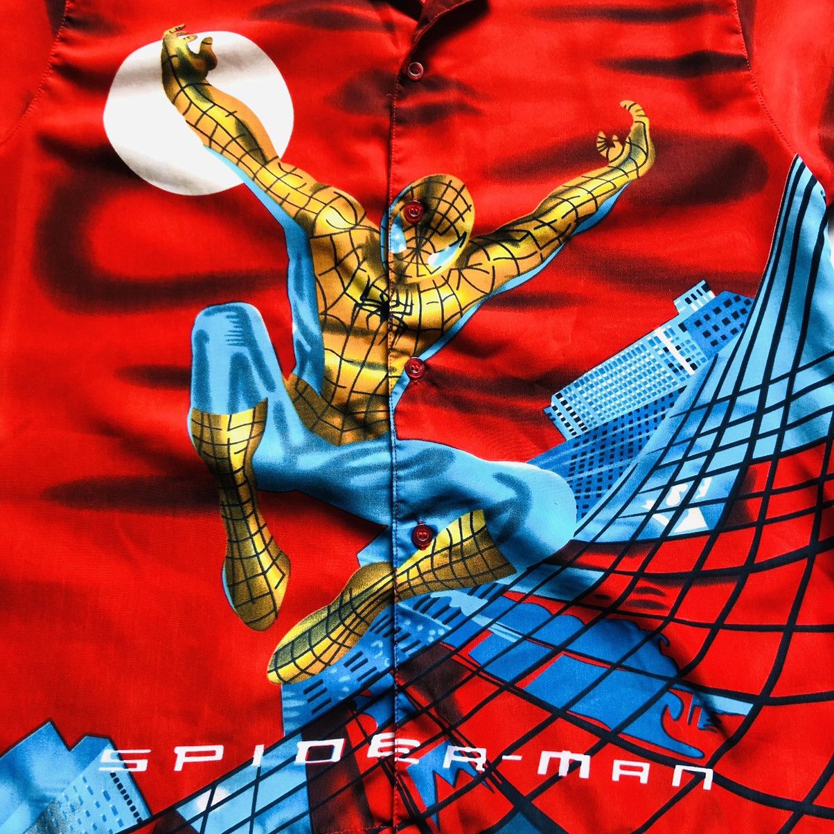Band Tees × Marvel Comics × Vintage VintageY2K Aloha Wear Spider Man Shirt Summer American Hype Size US S / EU 44-46 / 1 - 3 Thumbnail