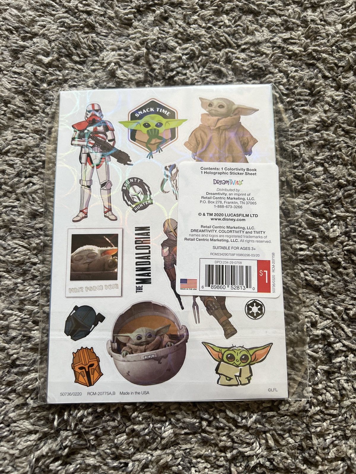 Star Wars Disney+ Star Wars The Mandalorian Colortivity Book + Sticker Size ONE SIZE - 2 Thumbnail