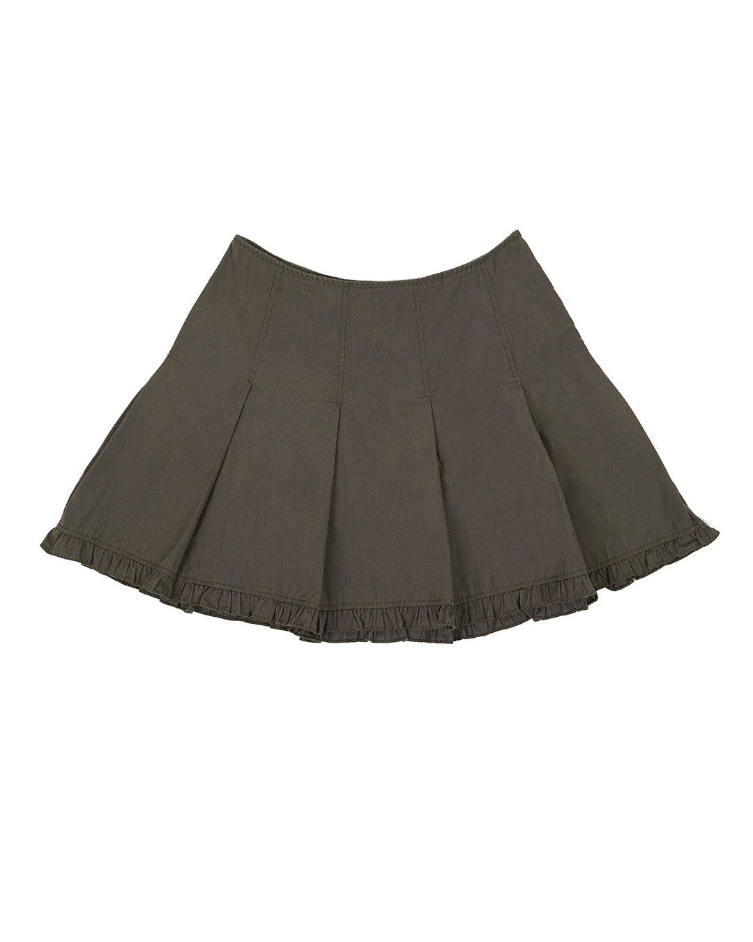 Miu Miu Miu Miu S/S1999 Ruffle Mini Skirt Size 26" / US 2 / IT 38 - 1 Thumbnail