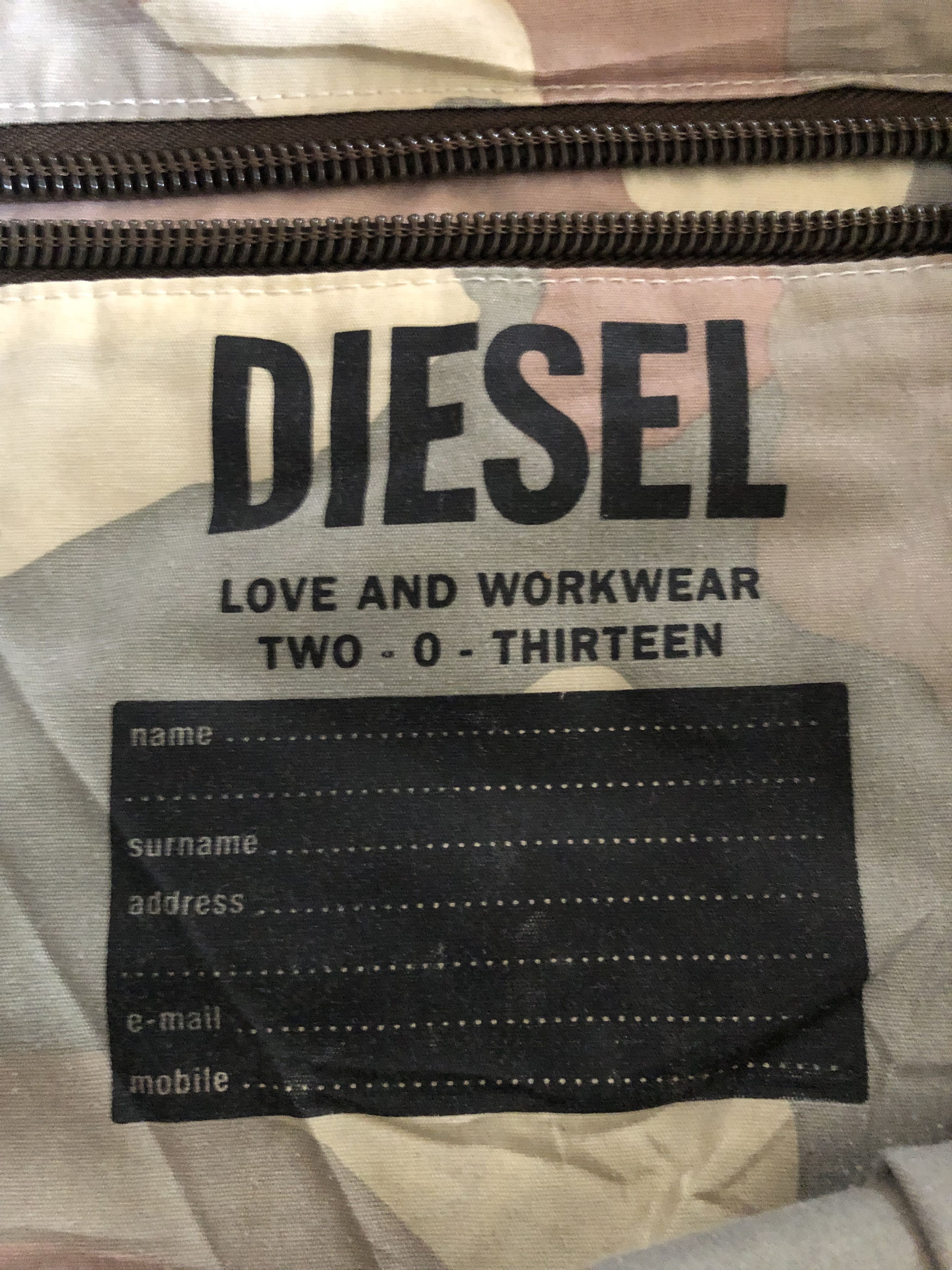 Diesel Very Rare‼️ Vtg Diesel Mohawk Style Totebag Size ONE SIZE - 4 Thumbnail