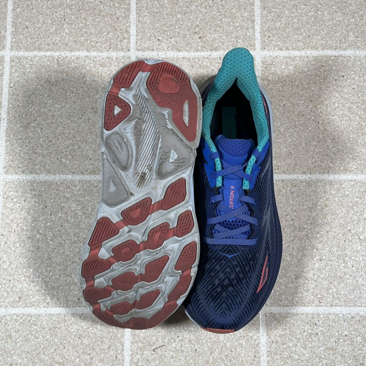 Hoka Hoka One One Clifton 9 Womens Size 9B Blue Pink Sneakers Size US 9 / IT 39 - 5 Thumbnail