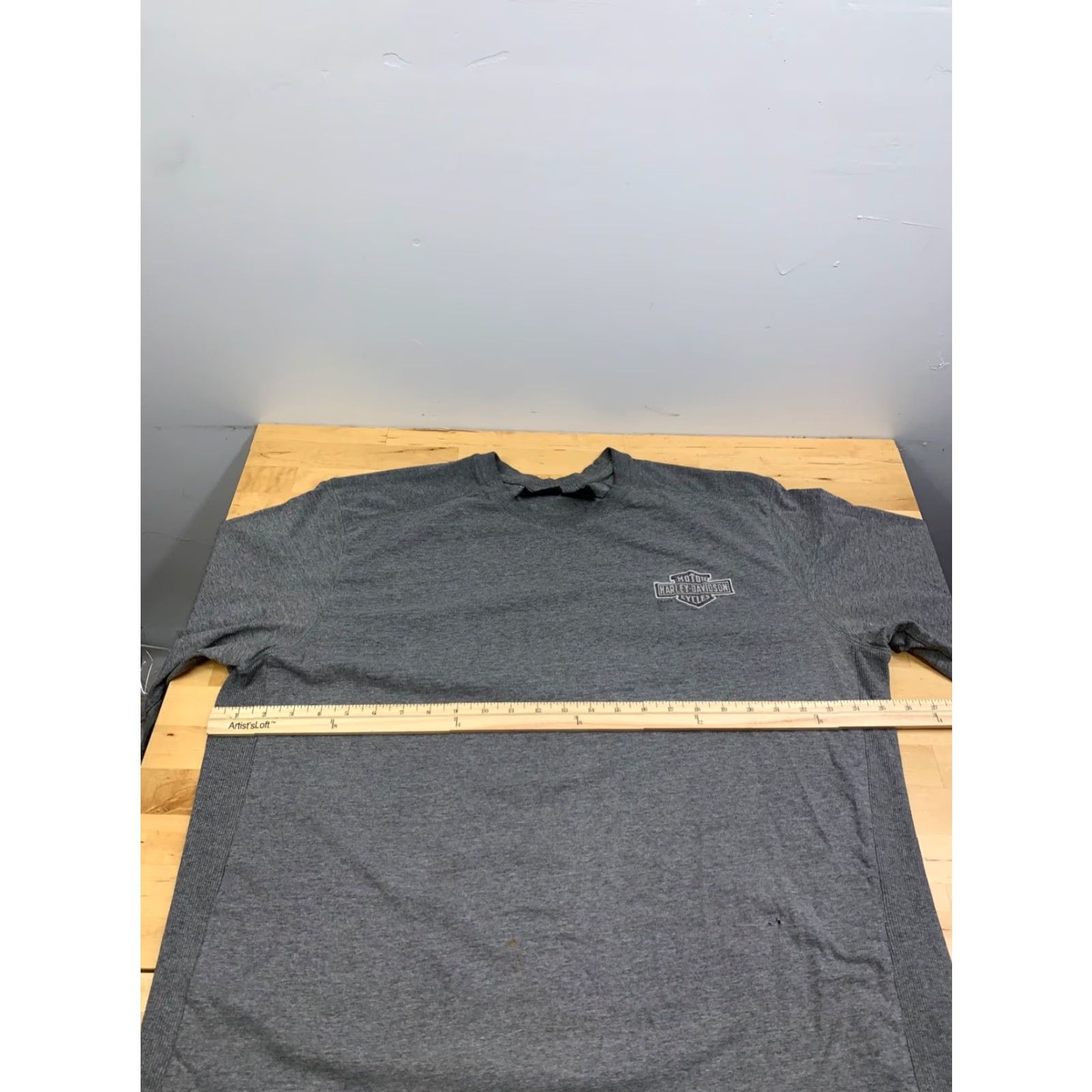Harley Davidson Harley-Davidson Shirt Men XL Gray Biker Motorcycle Logo 12926 Size US XL / EU 56 / 4 - 6 Thumbnail