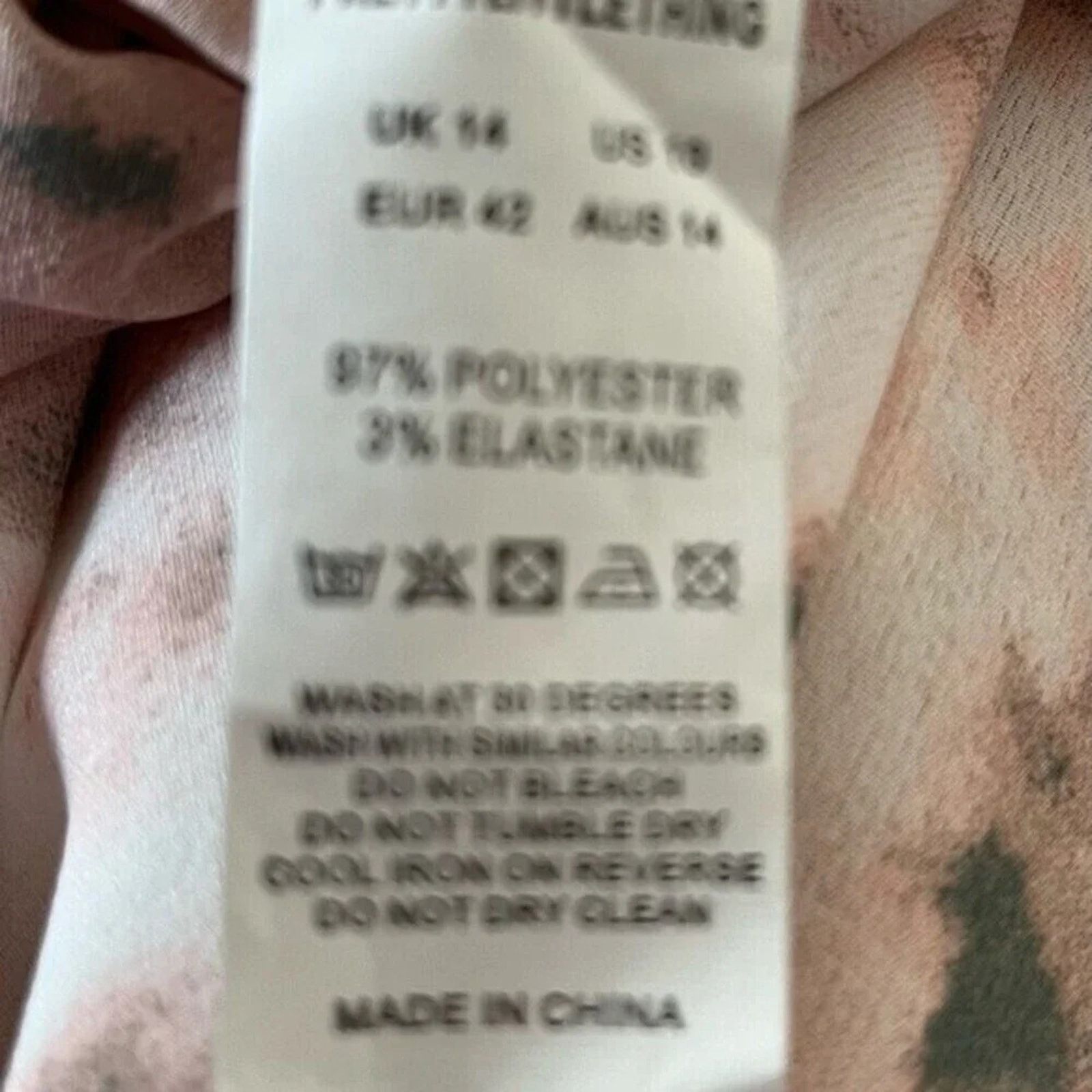 The Unbranded Brand Pretty Little Thing light pink tie dye midi skirt, size 10. Size 32" / US 10 / IT 46 - 7 Thumbnail