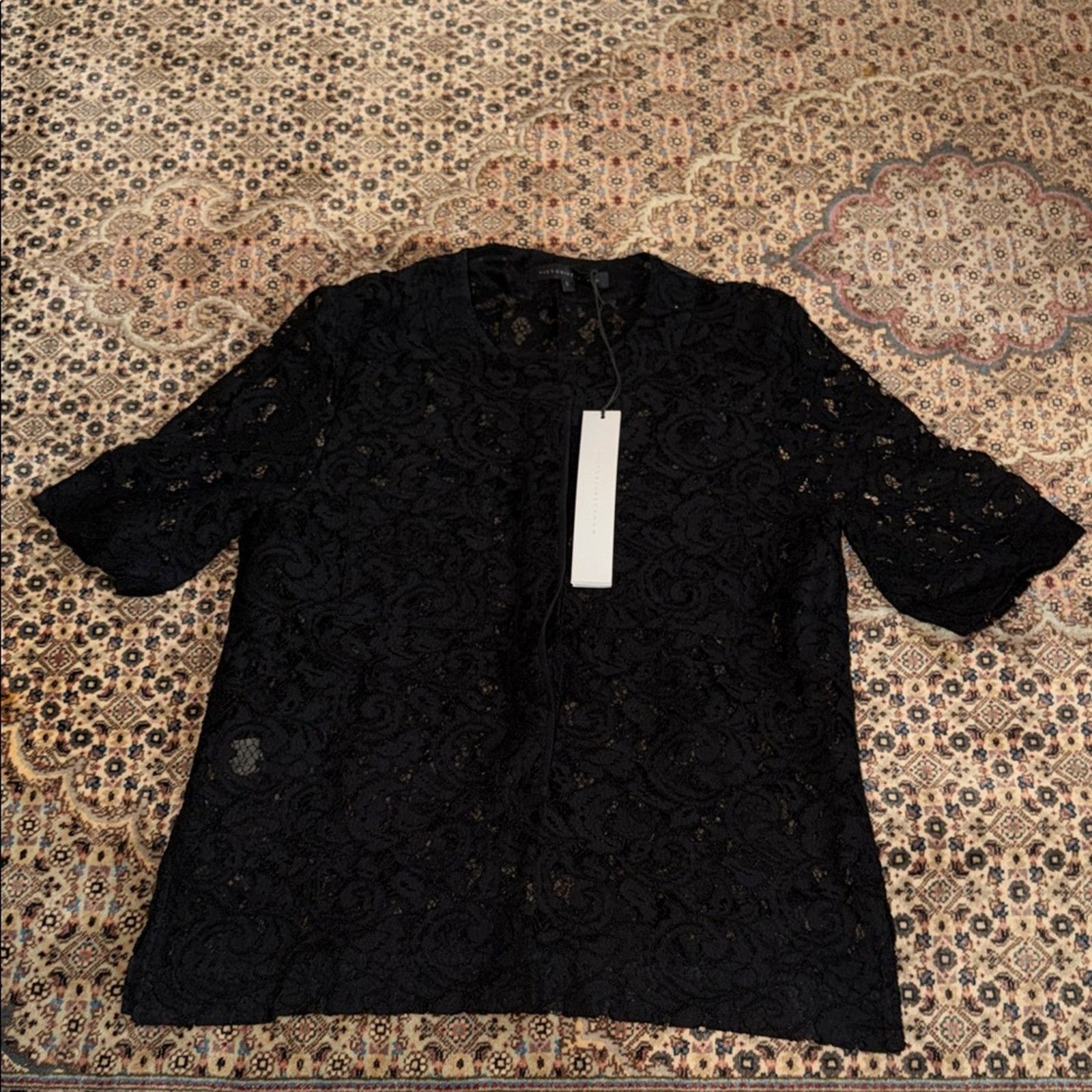 Victoria Beckham NWT Victoria Beckham Women's Floral Lace Blouse Size Medium Size M / US 6-8 / IT 42-44 - 1 Thumbnail