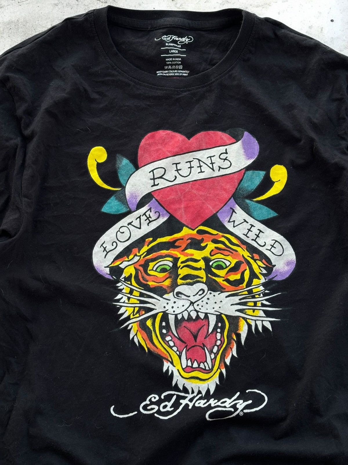 Ed Hardy Vintage Don Ed Hardy Red Christian Audigier Tiger Eagle Tee Size US L / EU 52-54 / 3 - 3 Thumbnail