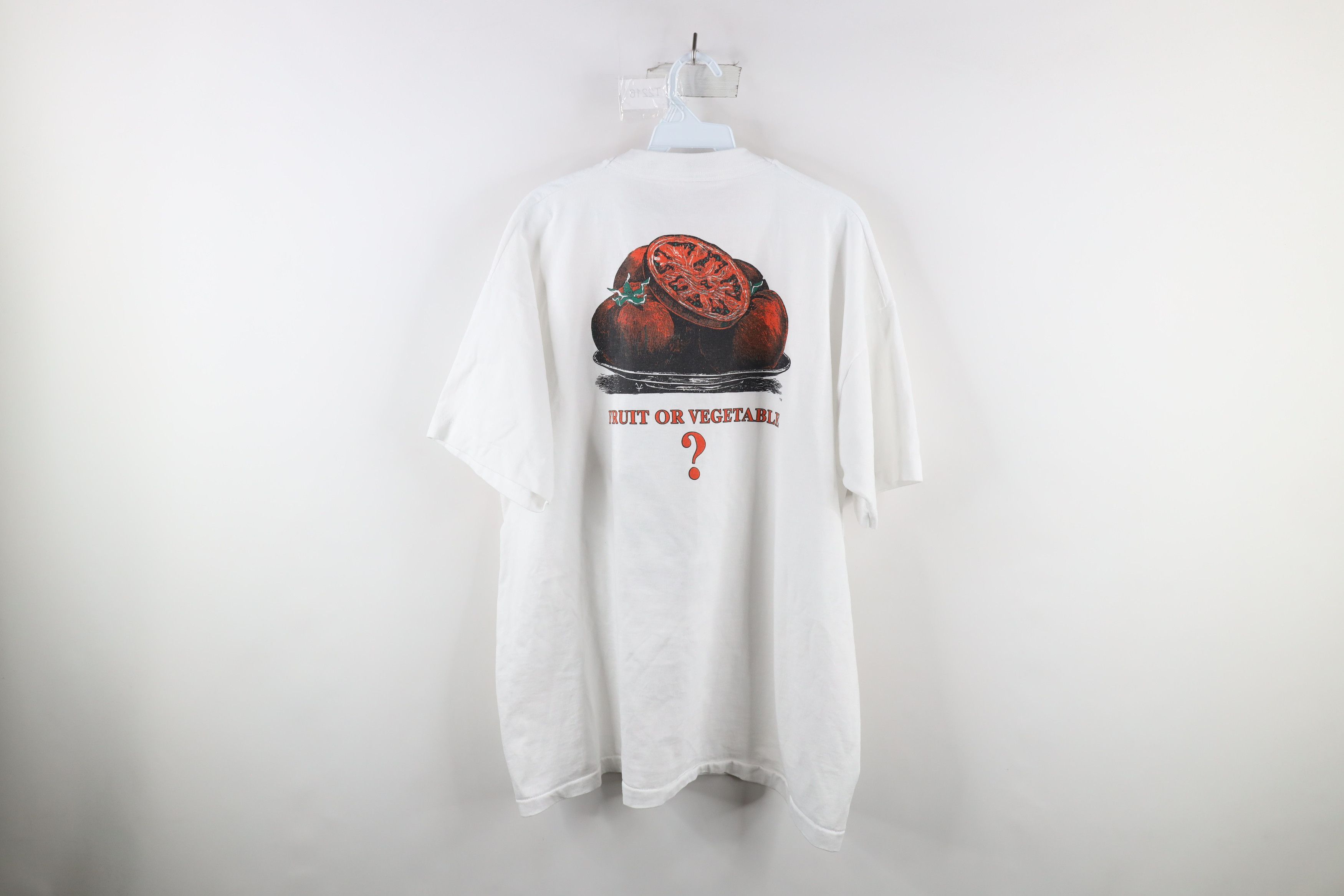 Vintage Vintage 90s Texas Agricultural Team Tomato T-Shirt White USA Size US XXL / EU 58 / 5 - 8 Thumbnail