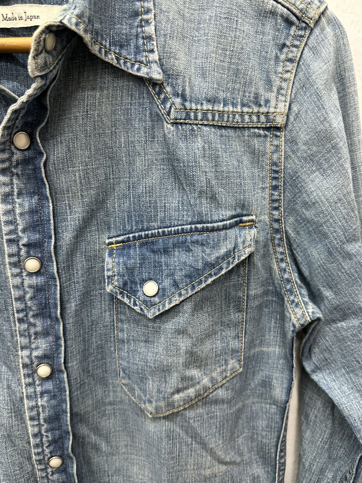 Remi Relief Remi Relief Japan Denim Chambray Snap Button Button Shirt Size US M / EU 48-50 / 2 - 8 Thumbnail