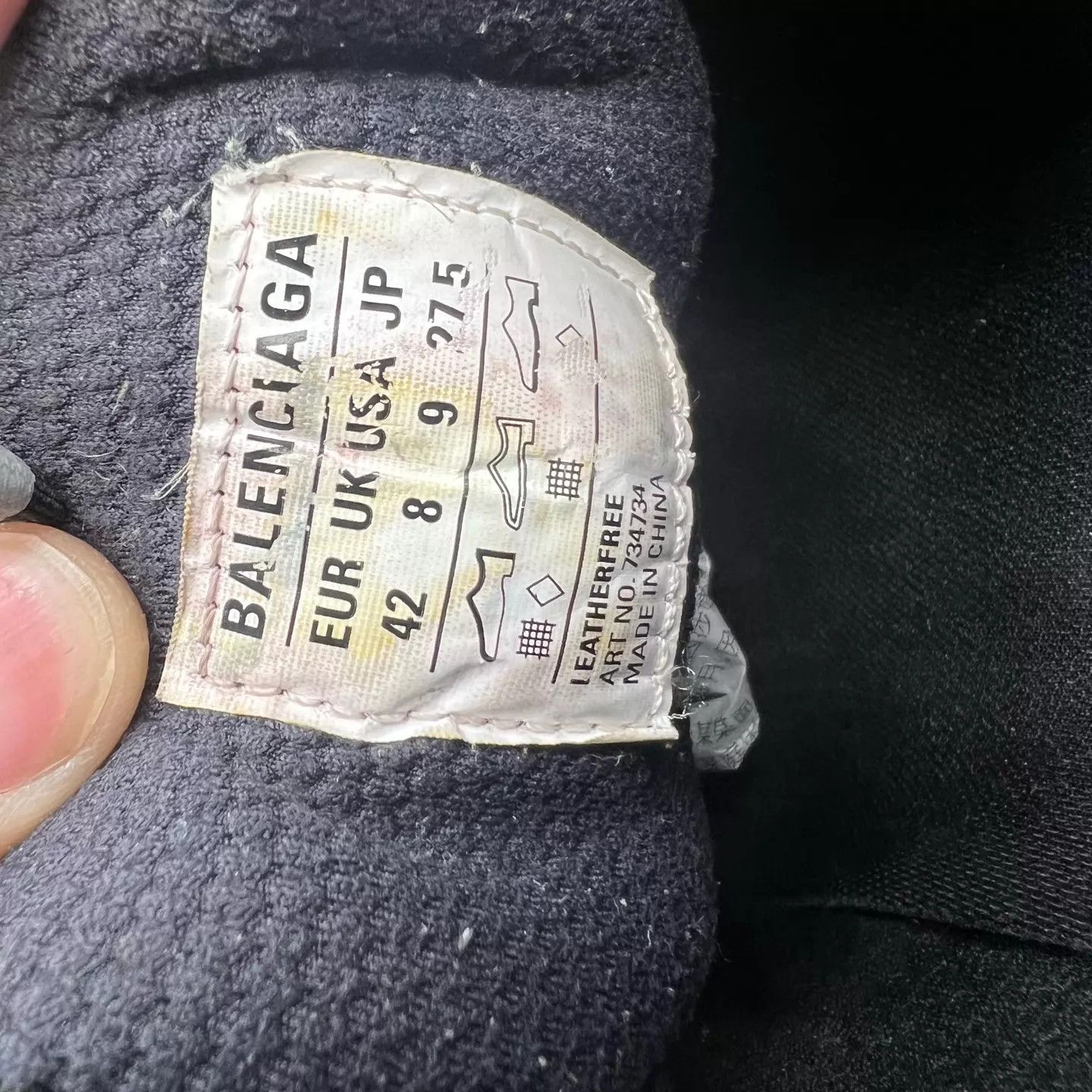 Balenciaga Balenciaga 3XL Slate Blue Mud-Dyed 42 Mint w/ Box Size US 9 / EU 42 - 7 Thumbnail