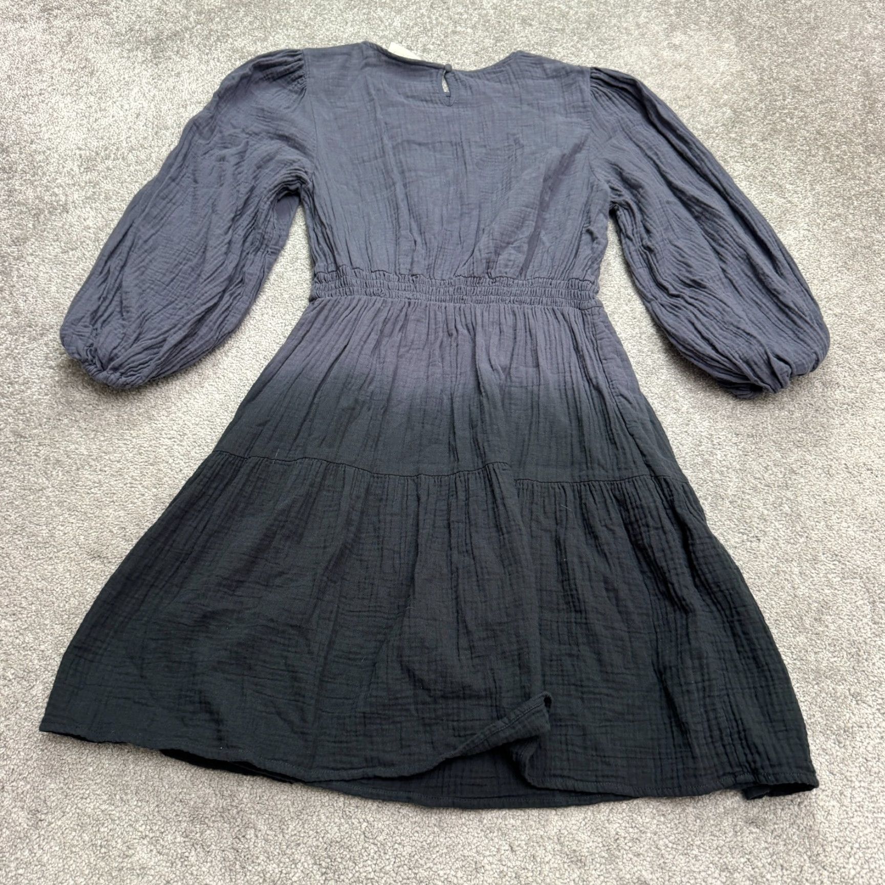 Vintage VINTAGE Universal Thread Cotton Midi Dress Women Medium Blue Ombre Boho Casual Pockets 90s Size M / US 6-8 / IT 42-44 - 2 Thumbnail