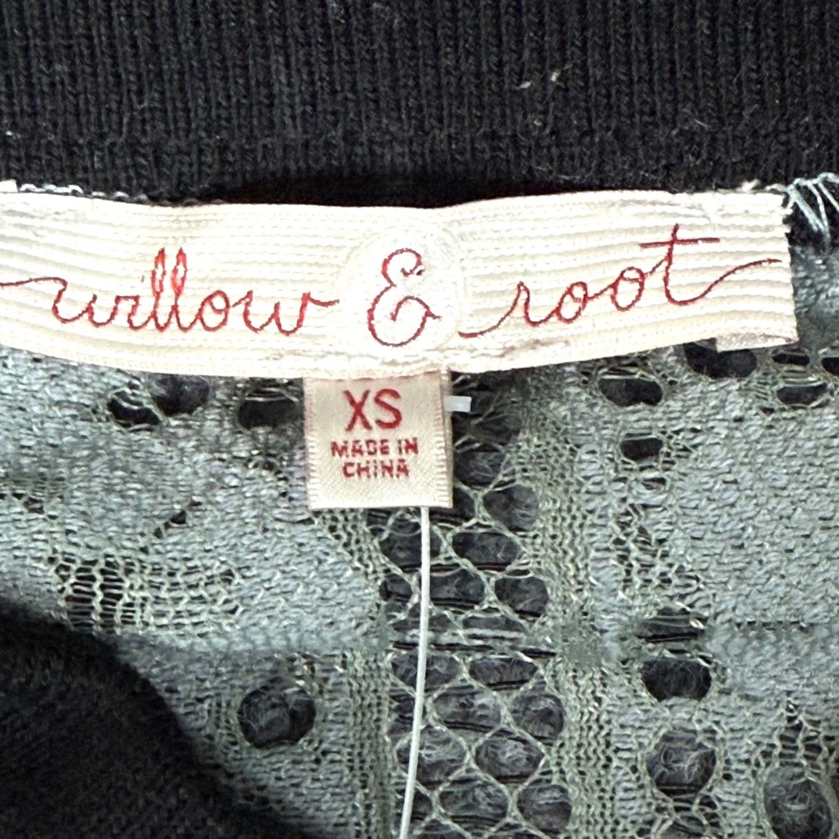 Vintage VINTAGE Buckle Willow & Root Gray Floral Cropped Bomber Jacket Snap NWT XS Womens Size XS / US 0-2 / IT 36-38 - 5 Thumbnail