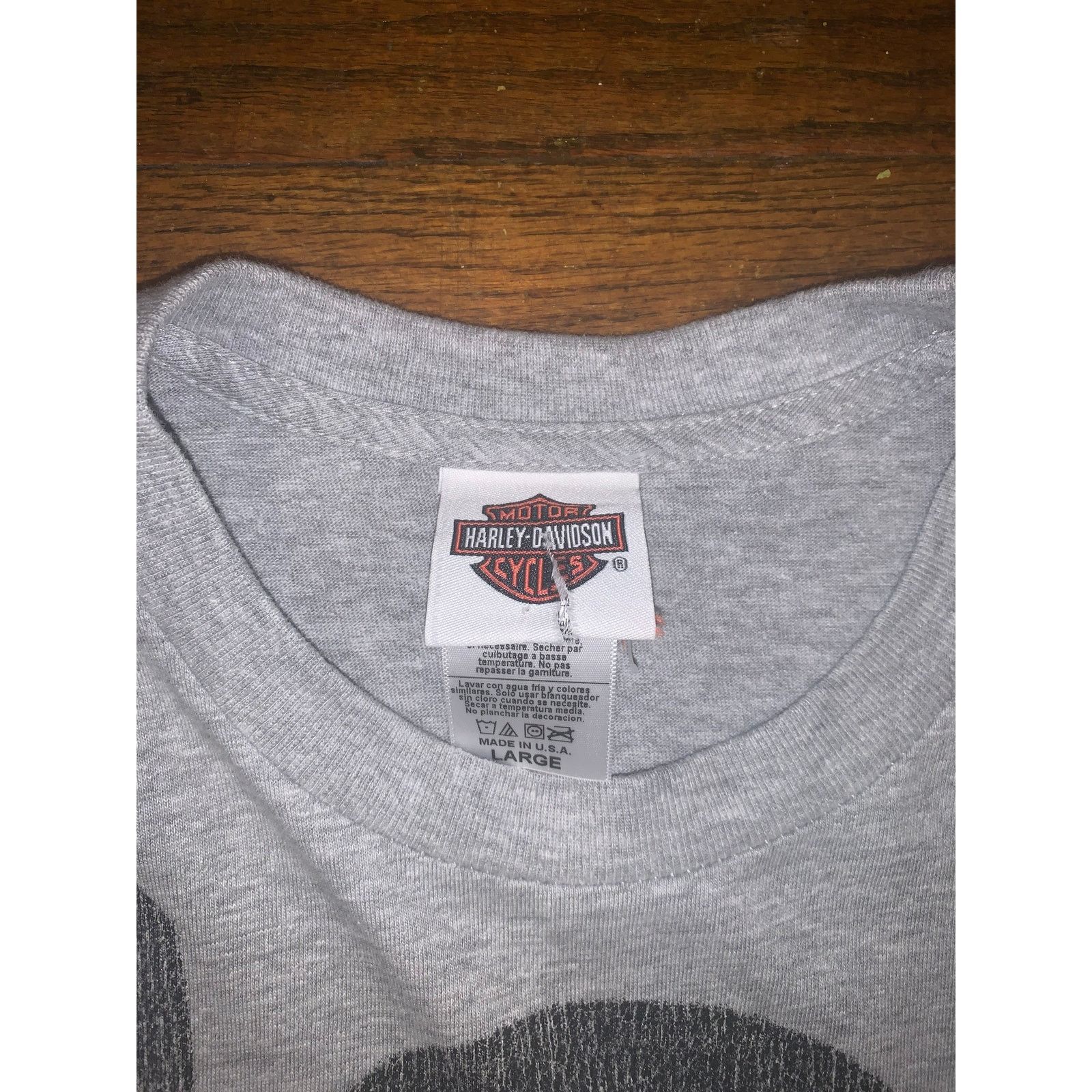 Harley Davidson Harley-Davidson Roswell Alien Motorcycle Tee Gray Men’s L Size US L / EU 52-54 / 3 - 8 Thumbnail