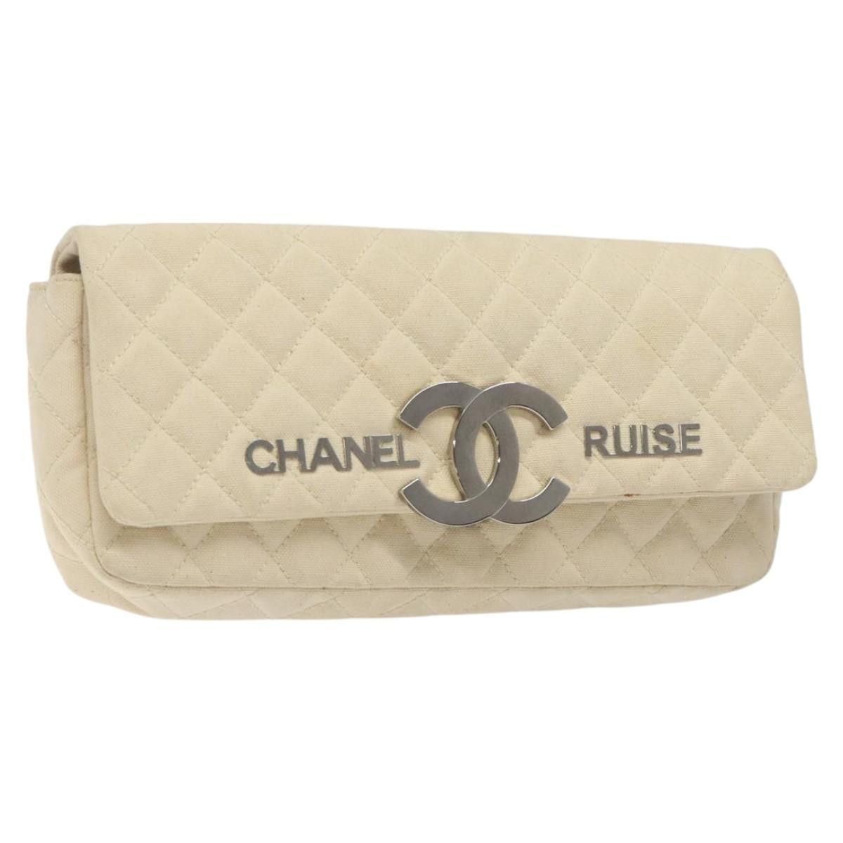 Chanel Cruise Flap Bag Quilted Canvas
