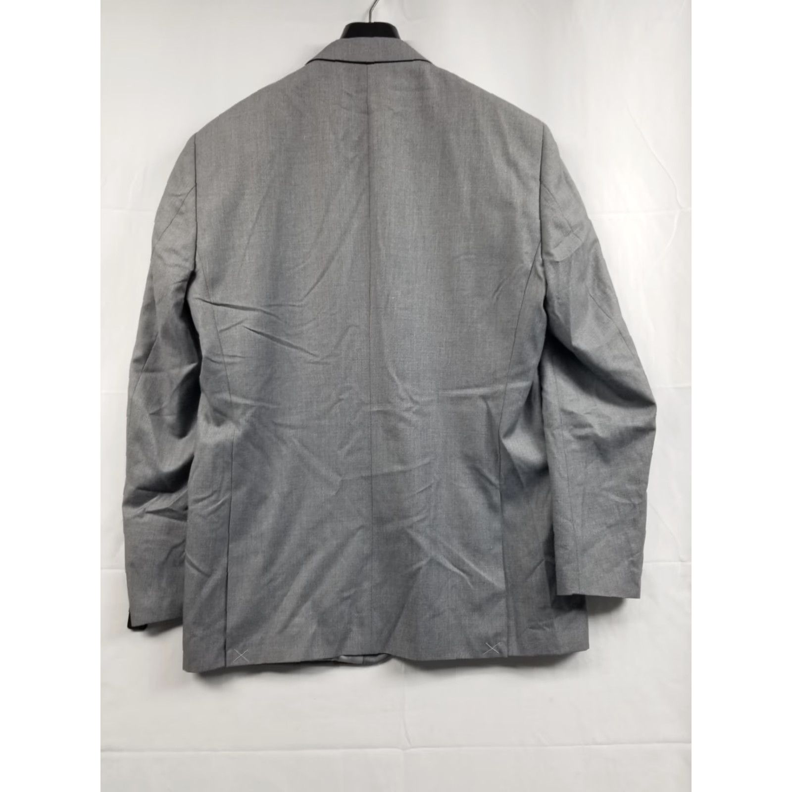 Vintage Combatant Gentlemen Wool Blazer Sport Coat Men’s 44L Slim Fit Grey Size 44R - 2 Thumbnail