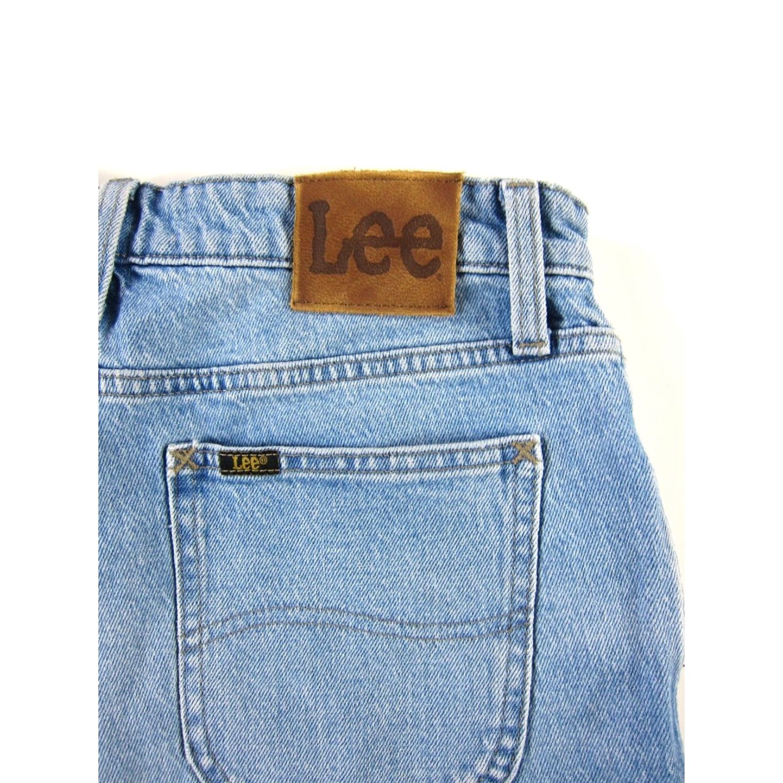 Lee Lee Cotton Light Wash Blue Stretch Denim High Rise Cut Off Jean Short Woman 30 Size 30" / US 8 / IT 44 - 7 Thumbnail