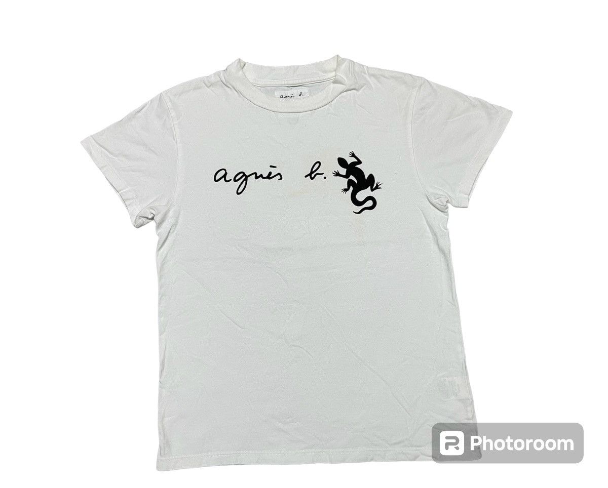 image of 90's Adam Et Rope x Agnes B Short Sleeve Shirt in White, Women's (Size Medium)