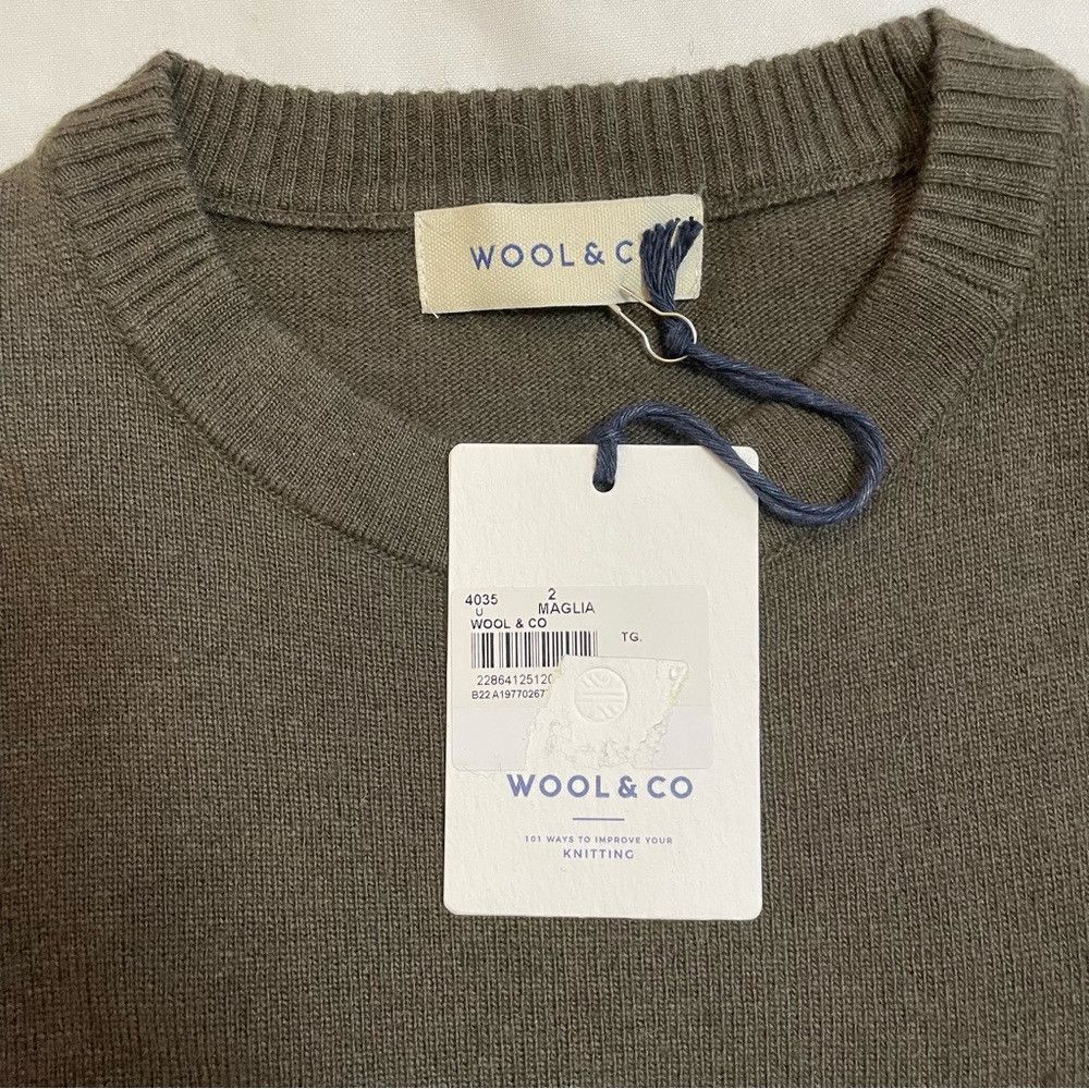 Other NWT New $165 Wool & Co Wool Blend Military Green Sweater Si Size US S / EU 44-46 / 1 - 6 Thumbnail