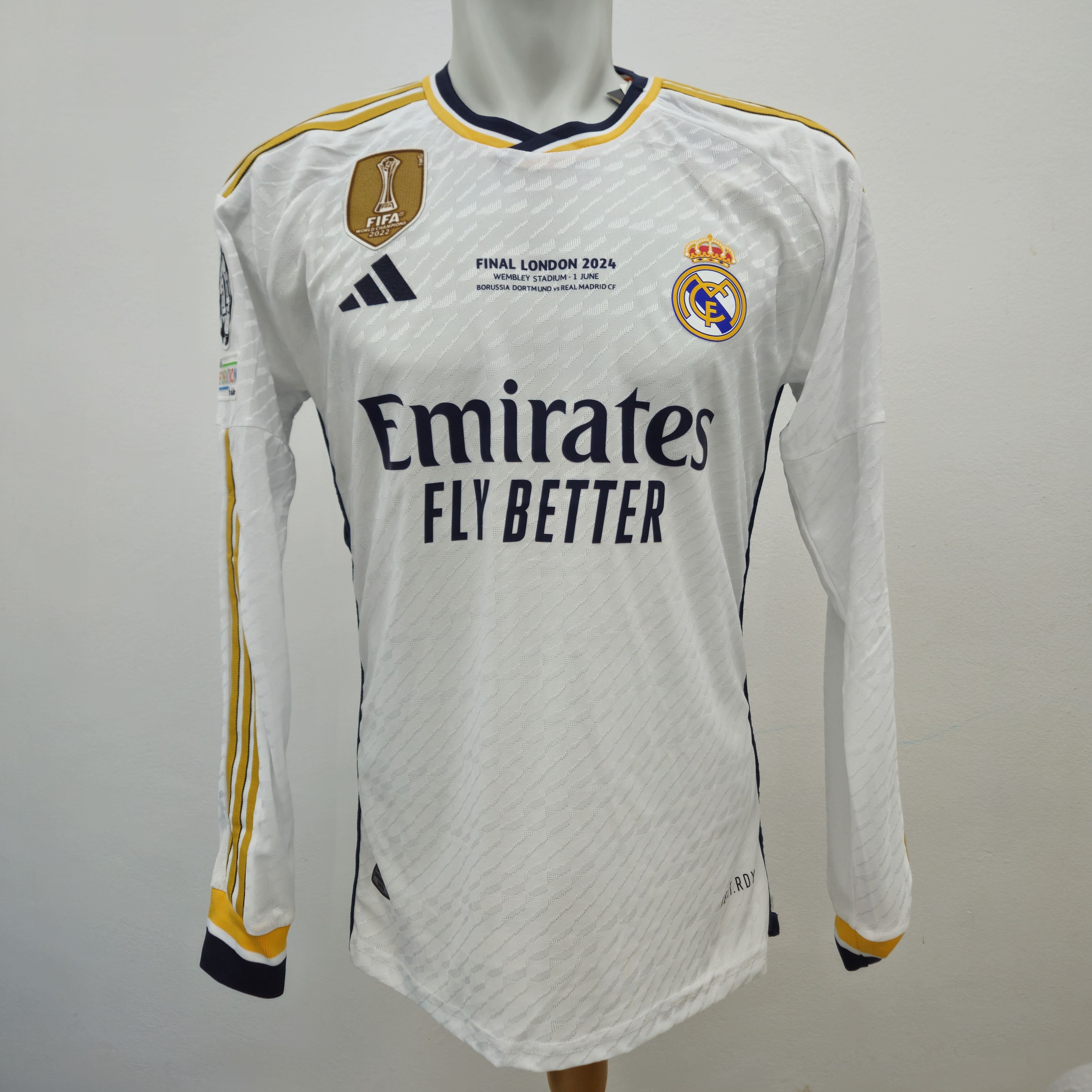 Other REAL MADRID 2023 2024 HOME LONG SLEEVE FINAL LONDON Size US M / EU 48-50 / 2 - 2 Thumbnail