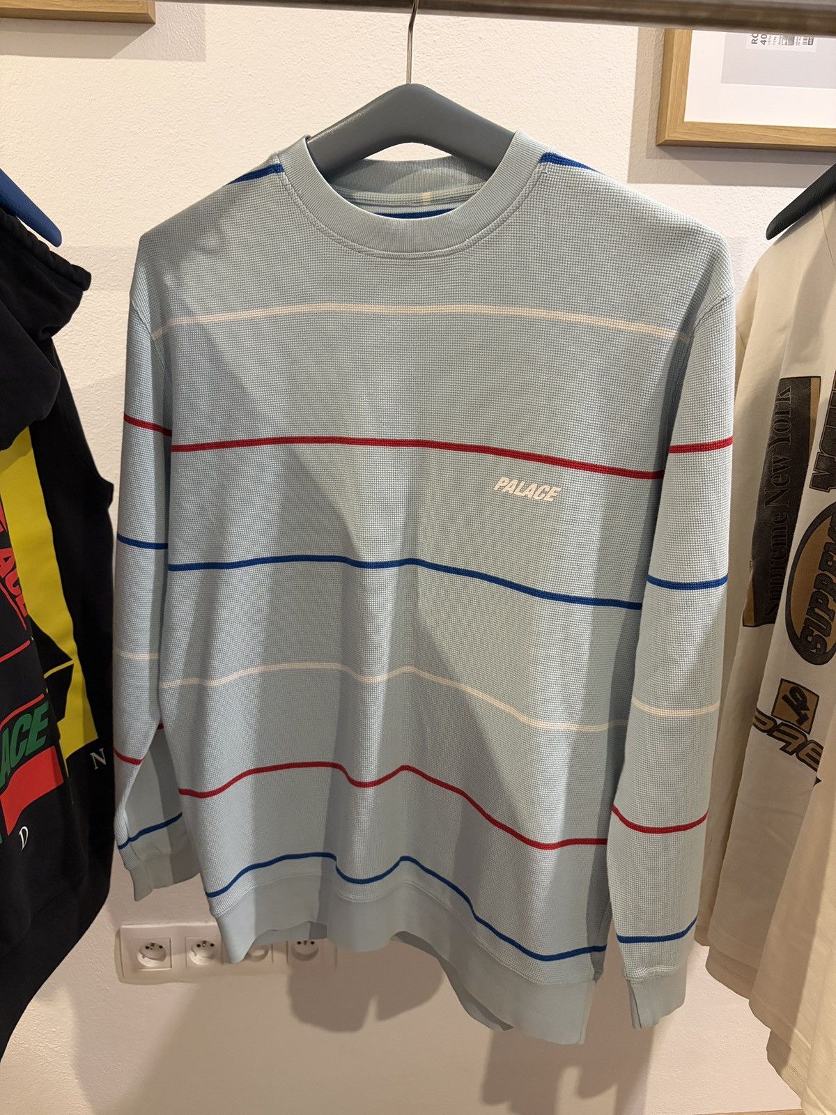 Palace Palace Waffle Crewneck Size US S / EU 44-46 / 1 - 1 Thumbnail