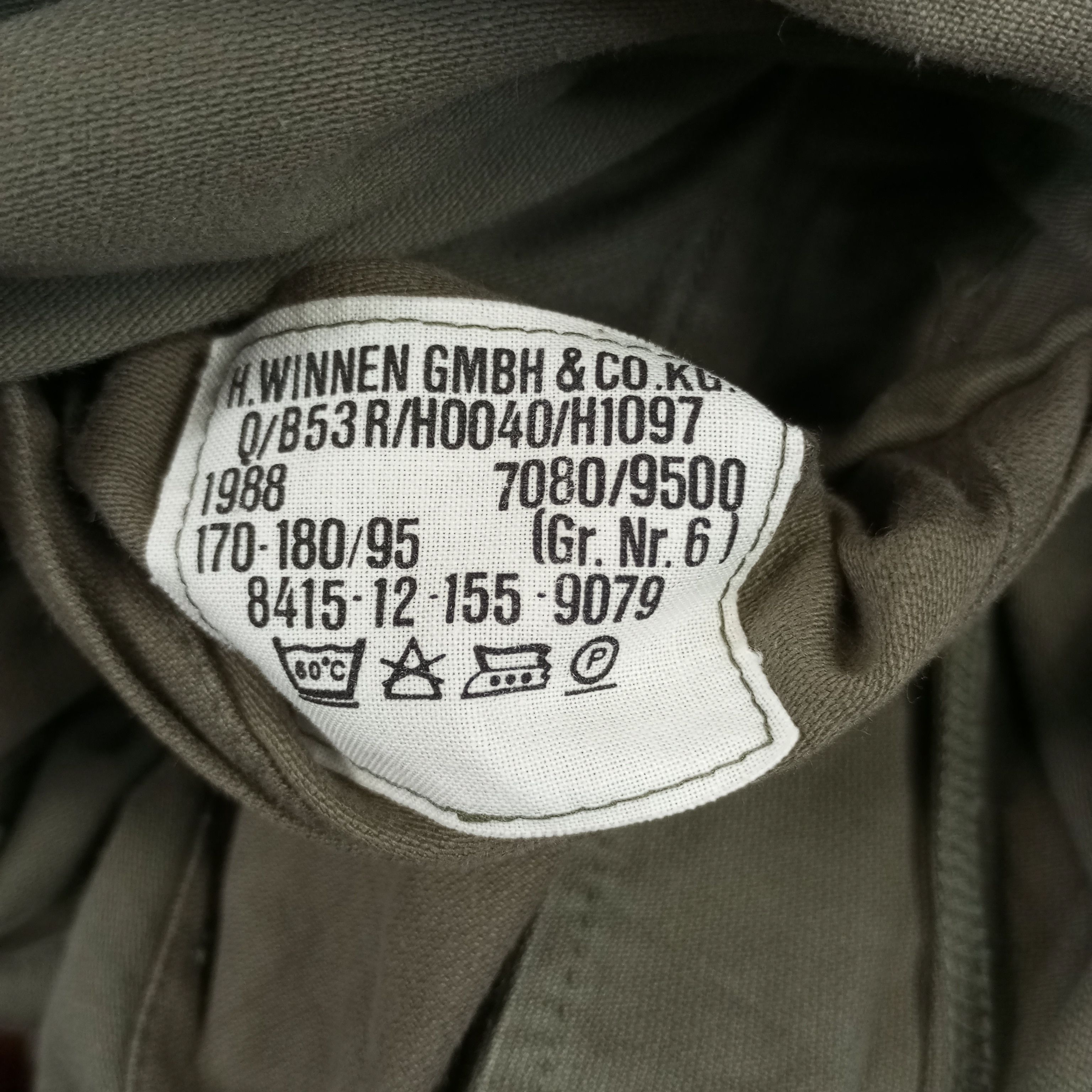 Vintage Germany Military Style Jacket Double Pocket Design Size US M / EU 48-50 / 2 - 7 Thumbnail