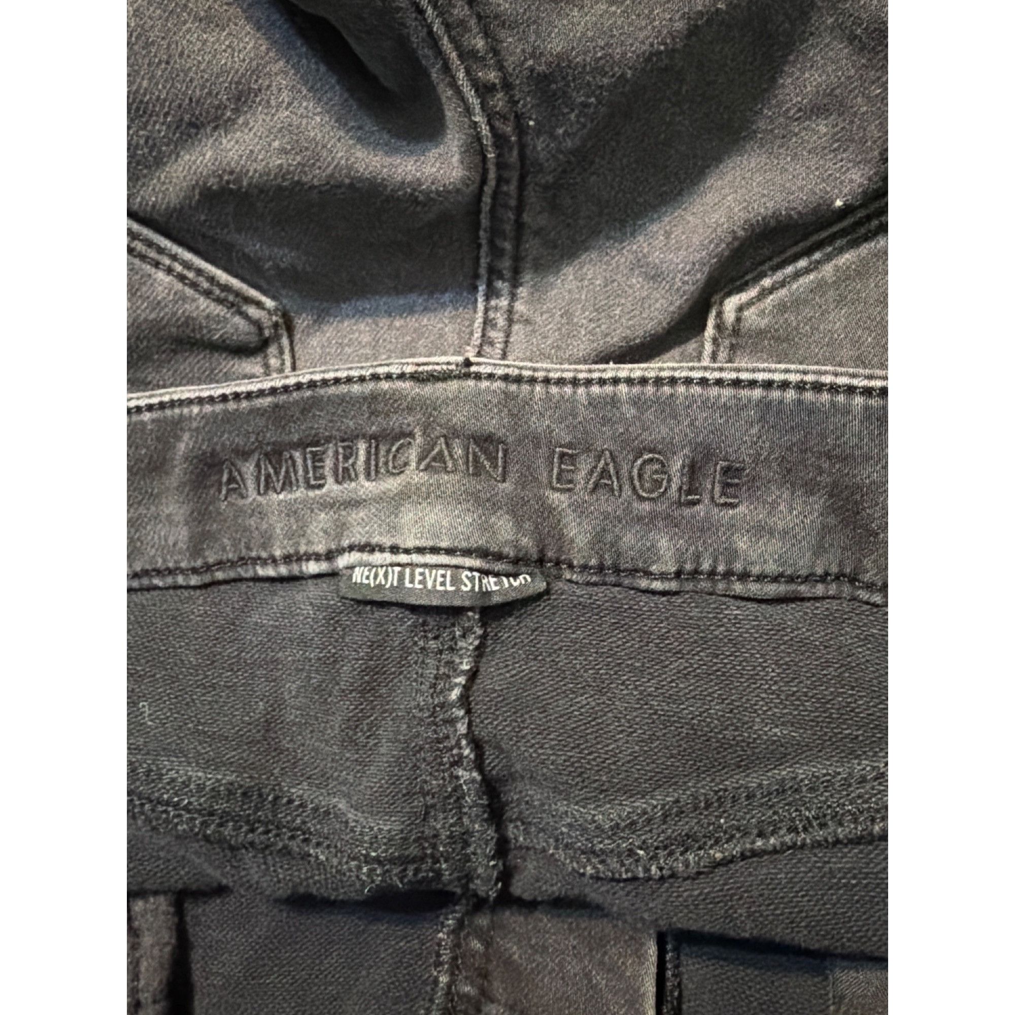 American Eagle Outfitters American Eagle Curvy Super Hi Rise Jegging Black Next Level Size 32" / US 10 / IT 46 - 5 Thumbnail