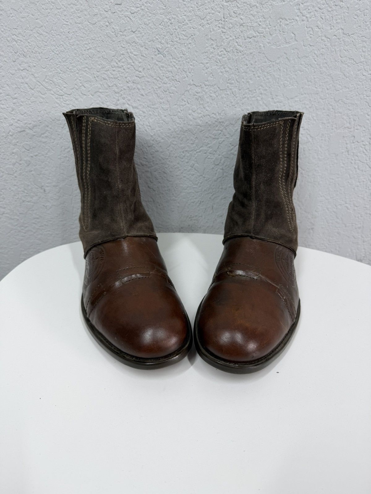 If Six Was Nine Vintage Y2K Brown Leather Side Zip Boots Guidi Marsell Style Size US 9 / EU 42 - 4 Thumbnail