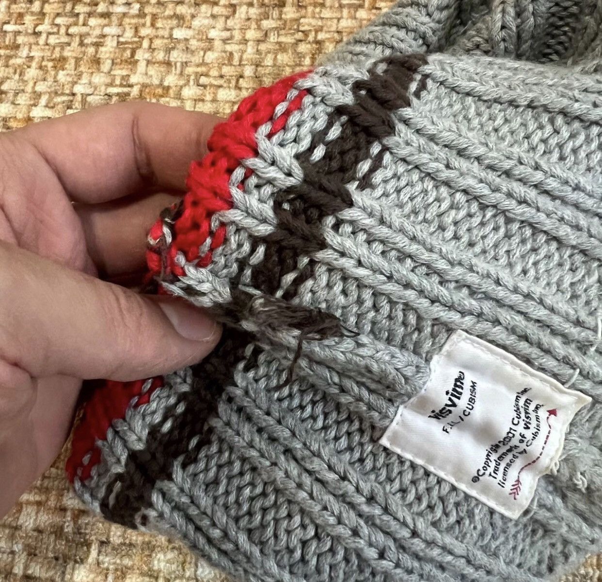 Visvim VISVIM KNIT CAP HAND KNIT 20SS COLD HAT THIN HAT KNITED HAT Size ONE SIZE - 7 Thumbnail