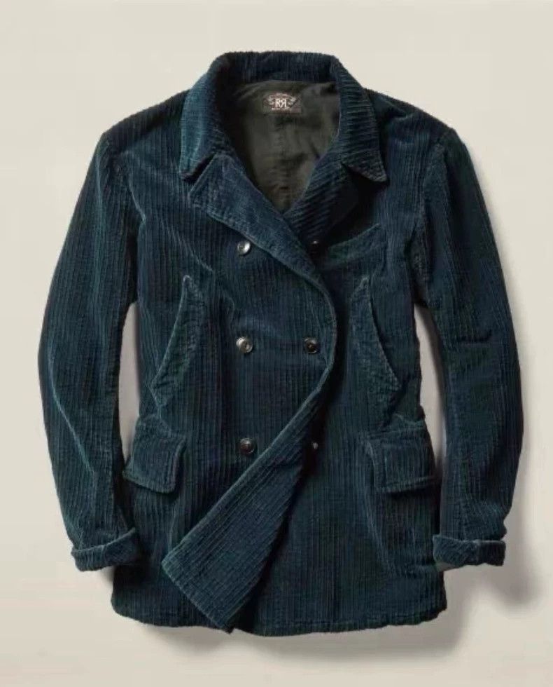 RRL Ralph Lauren RRL Ralph Lauren 2015 blue dyed corduroy double breasted F Size US L / EU 52-54 / 3 - 1 Thumbnail