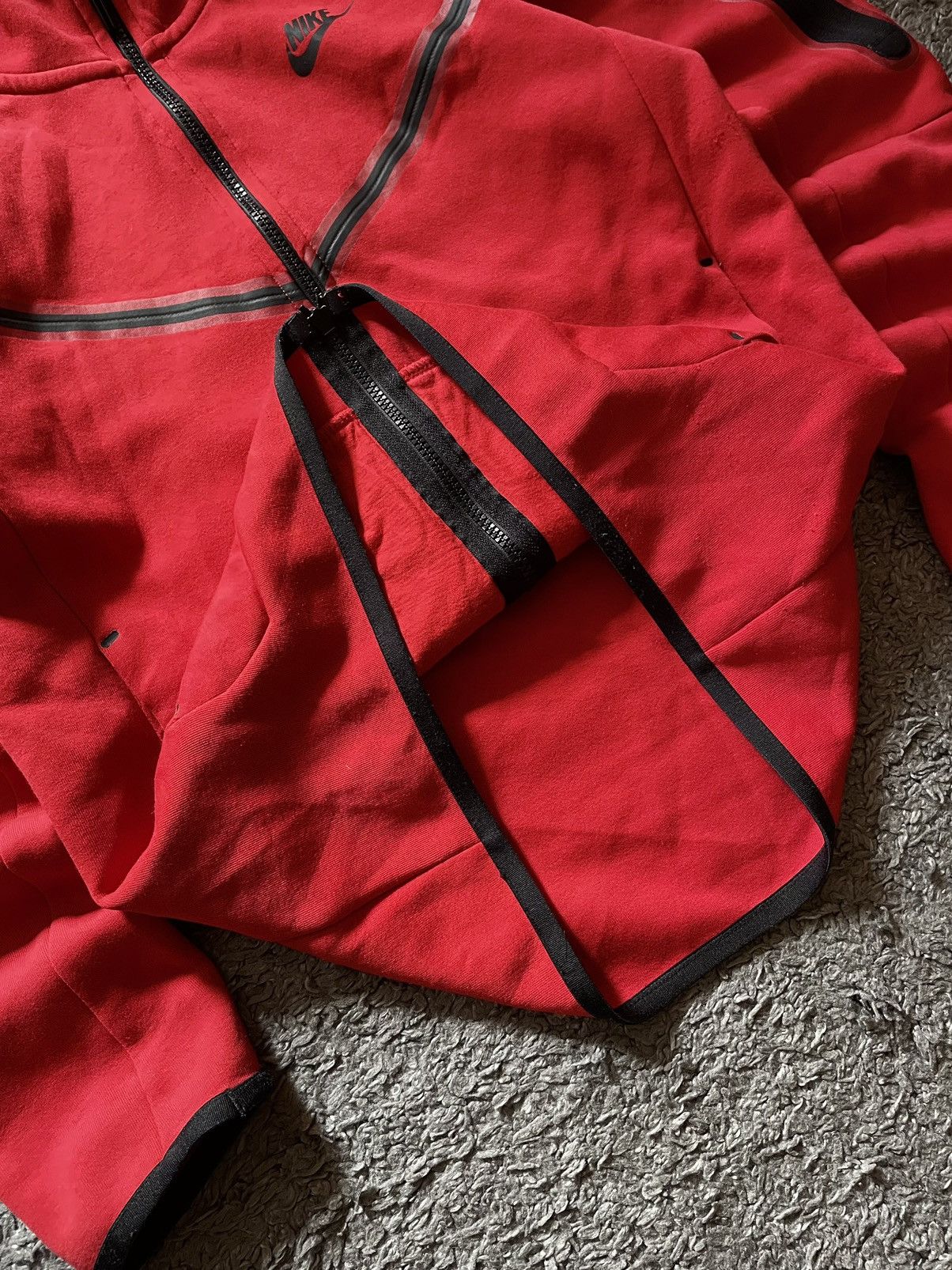 Nike × Vintage Nike Tech-Fleece Zip Hoodie Streetwear Logo Swoosh Rare Size US S / EU 44-46 / 1 - 9 Thumbnail