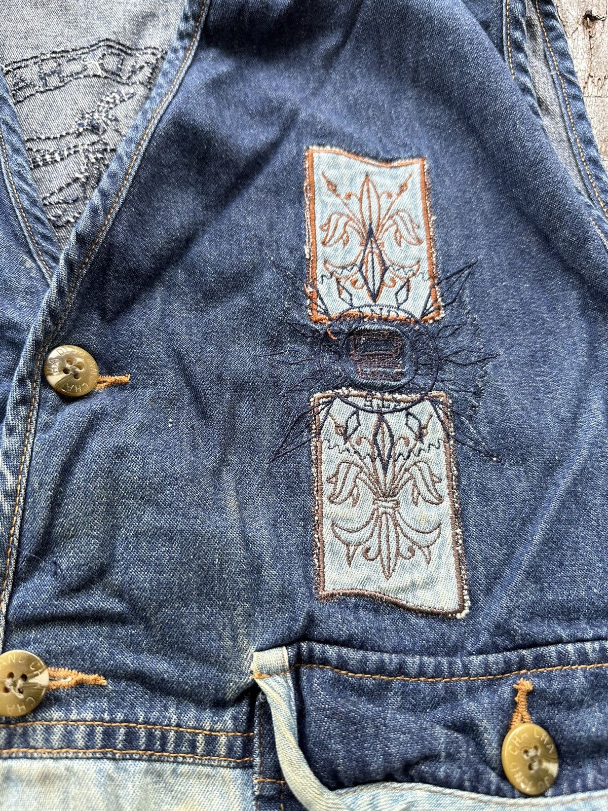 Vintage Vintage Dijo And ChaCha Denim Vest Size US L / EU 52-54 / 3 - 5 Thumbnail