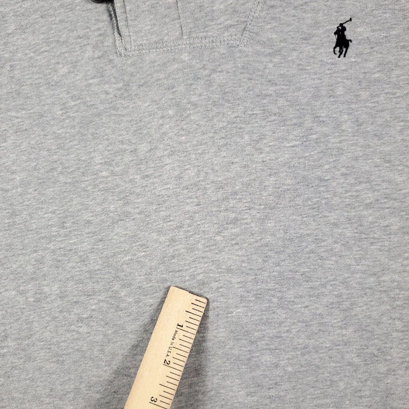 Ralph Lauren Ralph Lauren Mens XL Gray Pony Sweater Pullover Shawl Collar Cotton Knit Size US XL / EU 56 / 4 - 5 Thumbnail