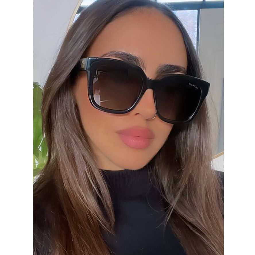 Gucci NEW Gucci GG1338SK 002 Polarized Black Square