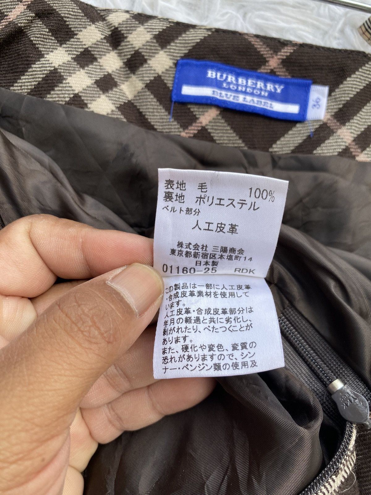 Burberry Rare Vintage Burberry Checkered Mini Skirt Size 28" / US 6 / IT 42 - 12 Thumbnail