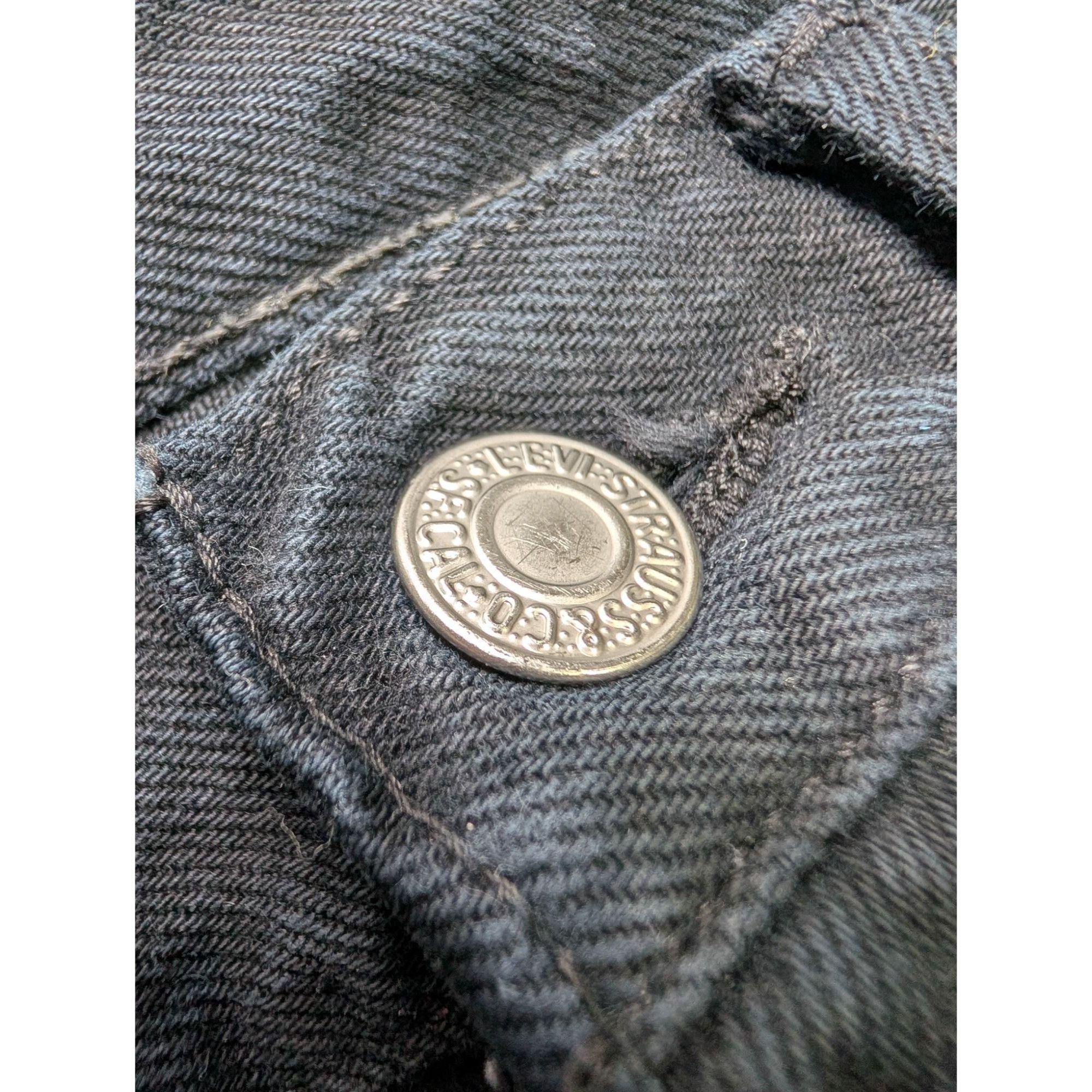 Levi's Vintage Clothing Levi's 501 Vintage Black Denim Jeans Pants (Y1076) Size US 32 / EU 48 - 4 Thumbnail