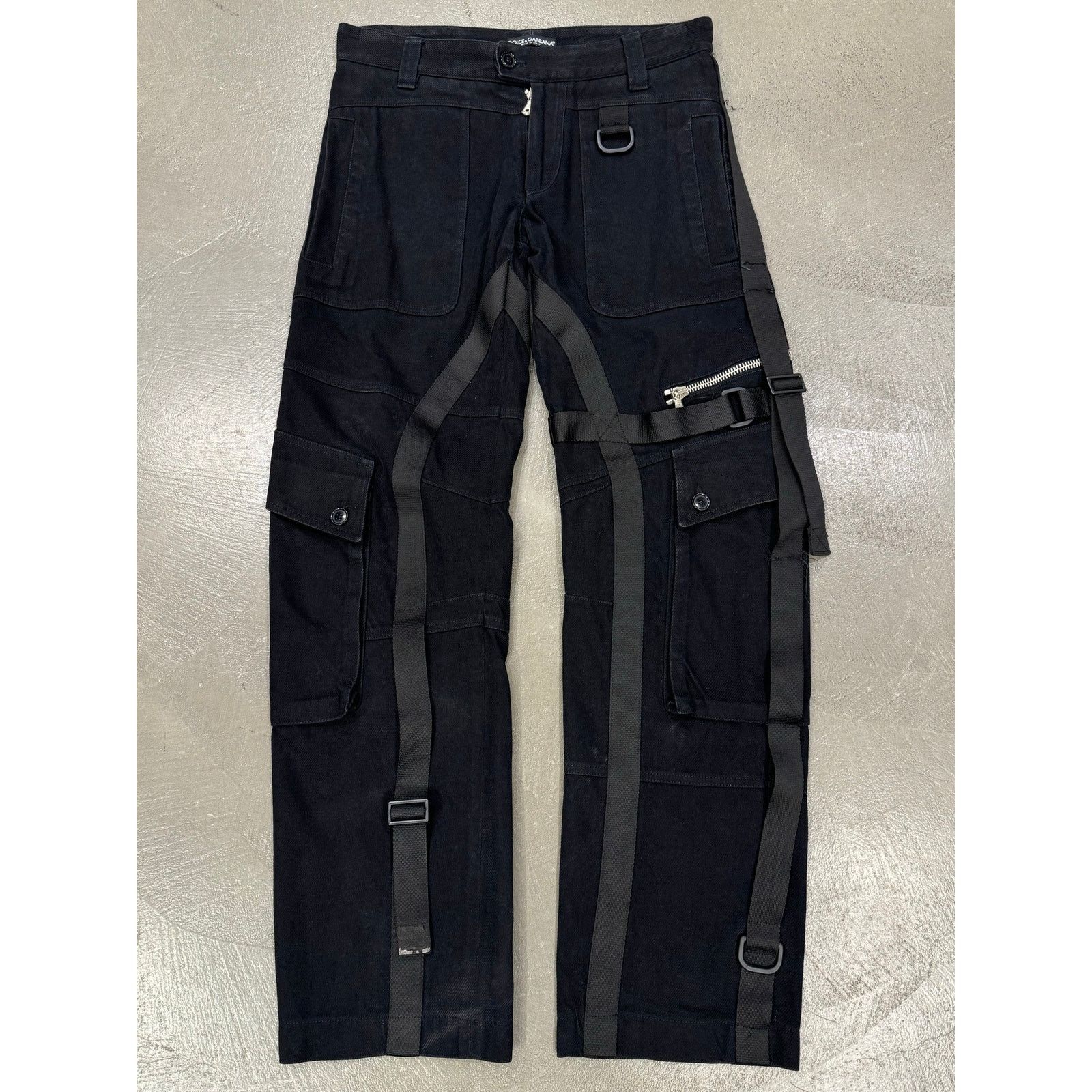 Dolce & Gabbana A/W 2003 Dolce & Gabbana runway bondage parachute pants Size 30" / US 8 / IT 44 - 1 Thumbnail