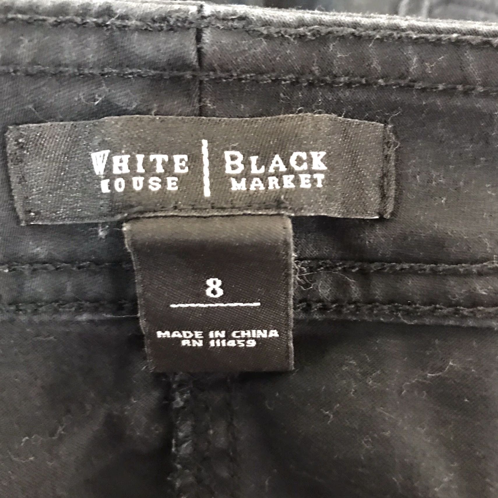 White House Black Market White House Black Market Cargo Pants Cropped Women Size 8 Black Cotton Spandex Straight Fall Summer Clothing Size 30" / US 8 / IT 44 - 4 Thumbnail