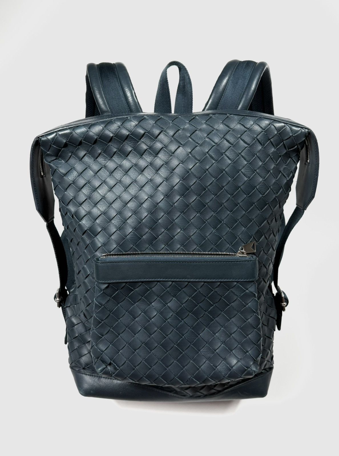 Bottega Veneta Bottega Veneta Intrecciato Leather Backpack Size ONE SIZE - 1 Thumbnail