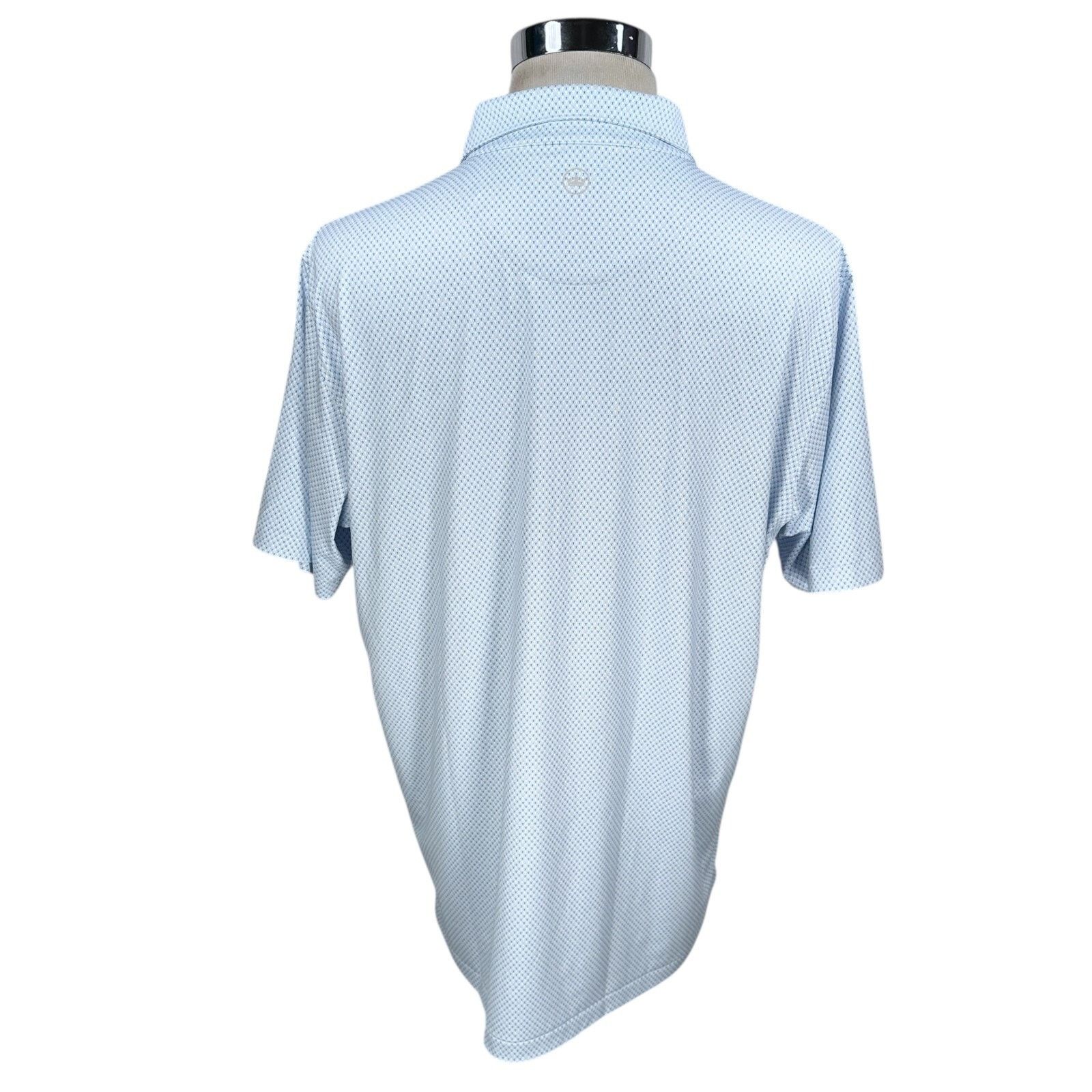 Peter Millar Peter Millar Crown Crafted Polo Shirt Mens XL Blue White AOP Size US XL / EU 56 / 4 - 5 Thumbnail