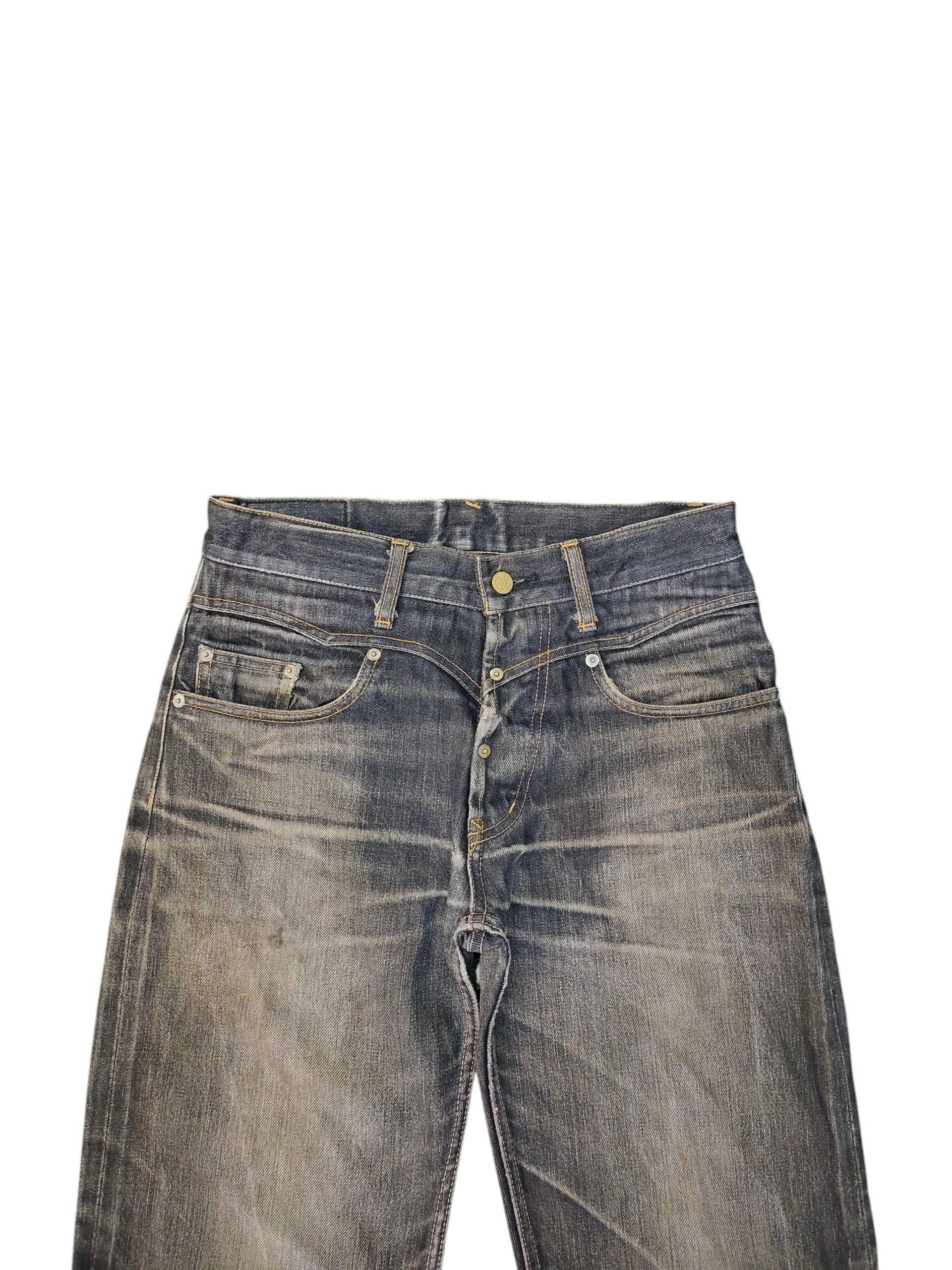 Spiritual Gangster Vintage Gangsterville Selvedge Rusty Distress Denim Jeans Size US 30 / EU 46 - 3 Thumbnail