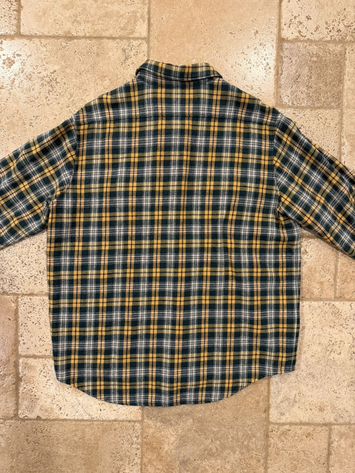 Celine Celine x Hedi FW22 Green/Yellow Flannel Button Up Shirt Size US M / EU 48-50 / 2 - 11 Thumbnail