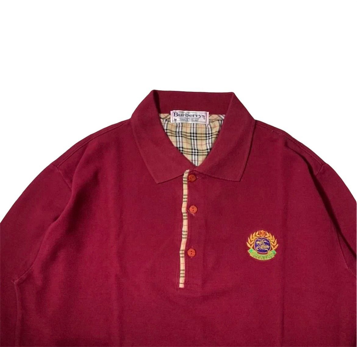 Burberry Burberry Blue Small Logo Longsleeve Poloshirt Size US M / EU 48-50 / 2 - 2 Thumbnail