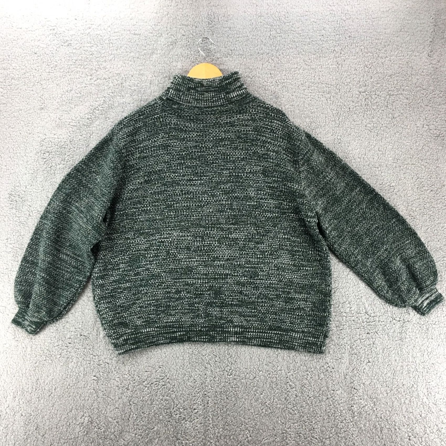 Vintage Zenana Cable Knit Sweater Womens 2X Gray Turtleneck Pullover Long Sleeve Casual Size XXL / US 16-18 / IT 52-54 - 7 Thumbnail