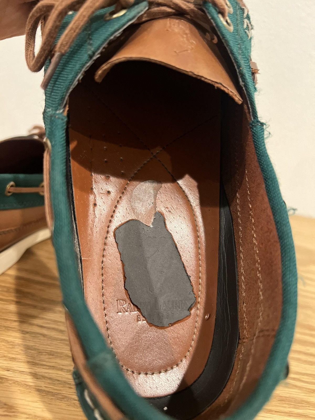 Polo Ralph Lauren × Vintage Vintage Ralph Lauren Polo Leather Boat Shoes Size 11 Size US 11 / EU 44 - 10 Thumbnail