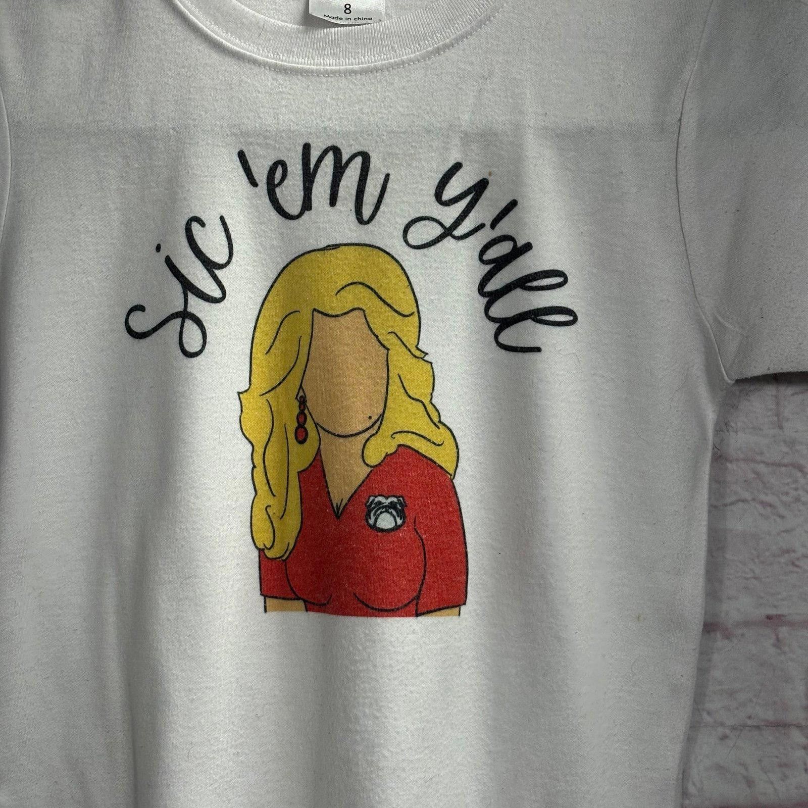 Other ARB Blanks 'Sic 'em y'all' Graphic T-Shirt Size 8 Girls Size M / US 6-8 / IT 42-44 - 2 Thumbnail