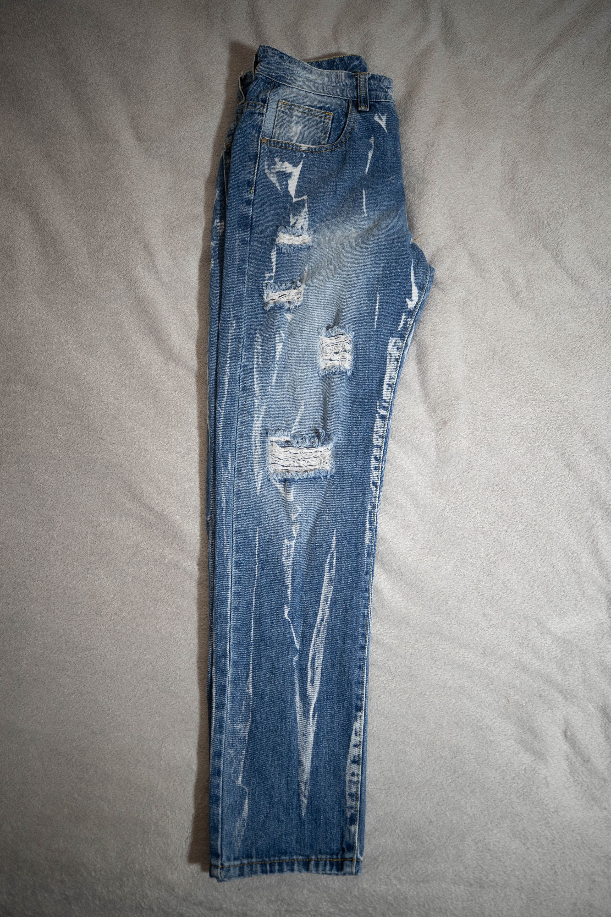 Other Ripped Bleached Straight Jeans (32) Size US 32 / EU 48 - 8 Thumbnail