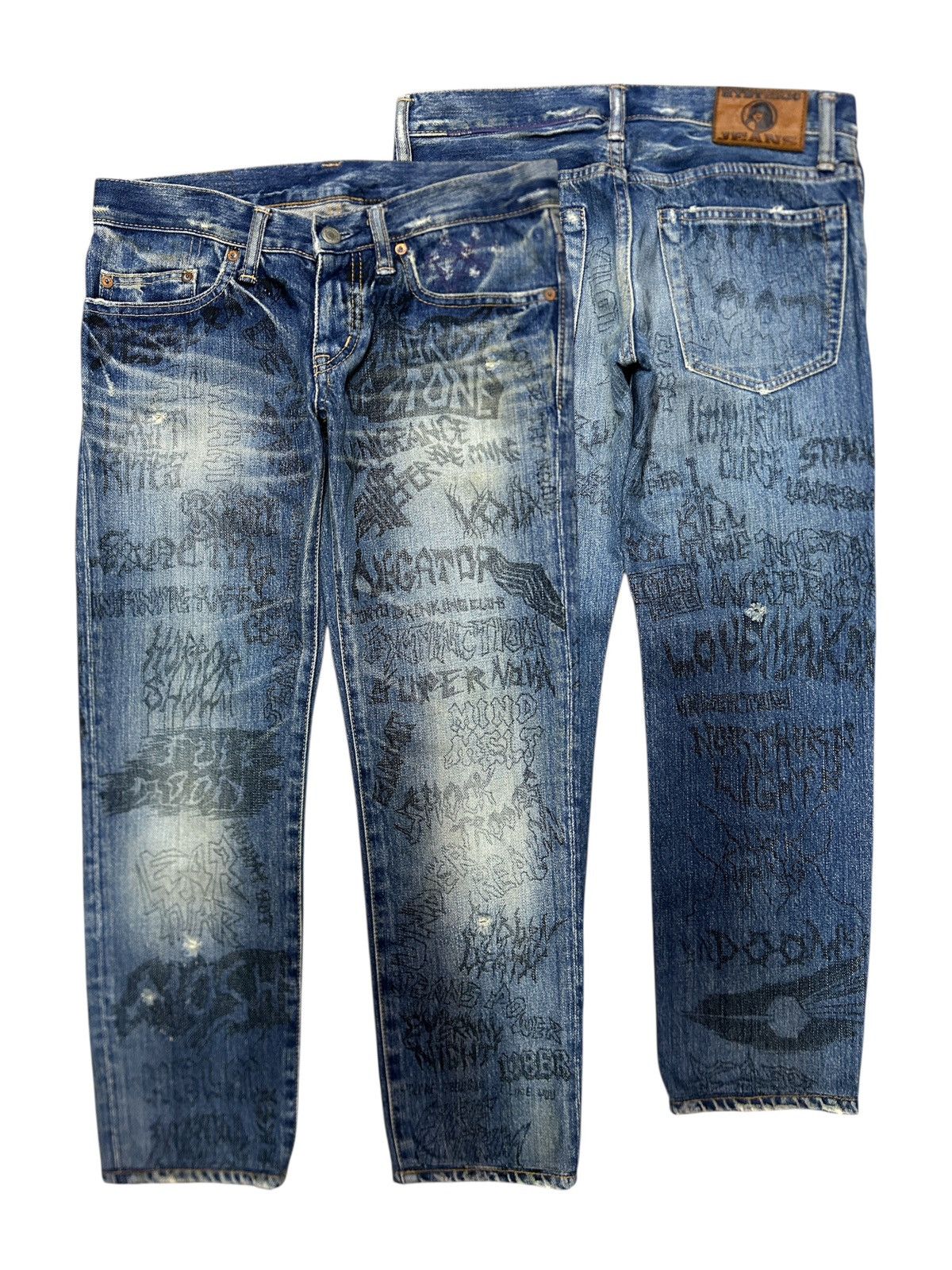 Hysteric Glamour Hysteric Glamour Typewriter Jeans | Grailed