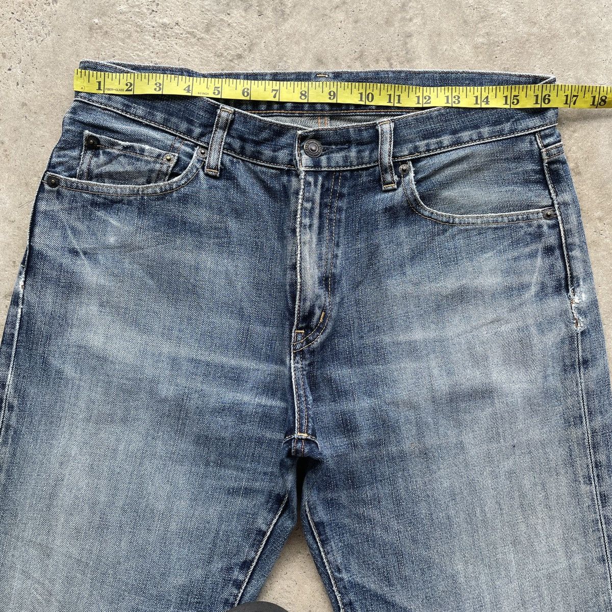 Japanese Brand Vintage Japanese Faded Jeans Denim Pants W33x31 Size US 33 - 5 Thumbnail