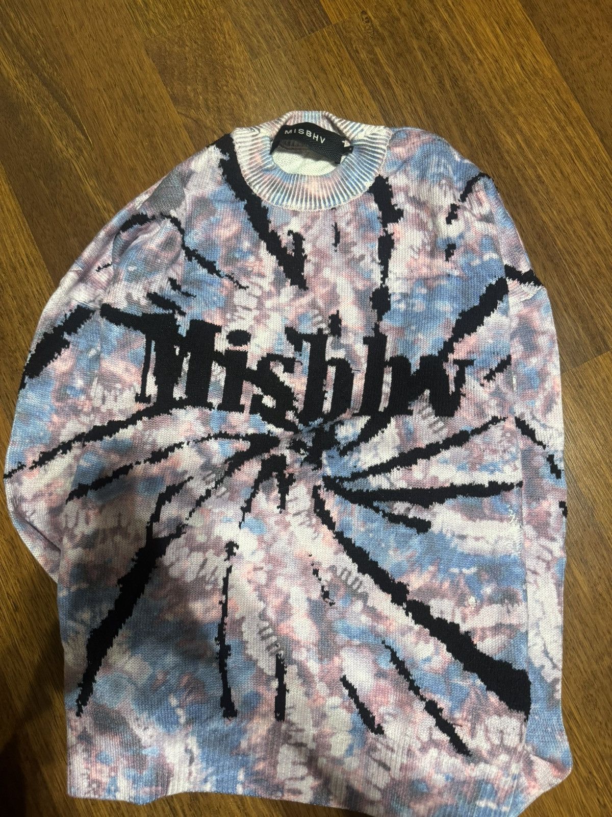 Misbhv Misbhv psychedelic sweater with holes size S Size US S / EU 44-46 / 1 - 6 Thumbnail